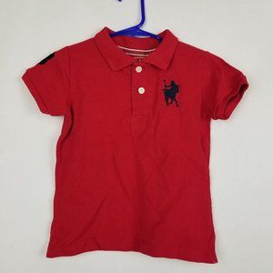 American Polo Original Brand Size 3T Polo Shirt Red